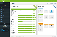 Admin Panel: Startseite des LMs CMS OS 4 (OS=Operation System)